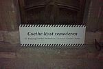 Goethe lässt renovieren